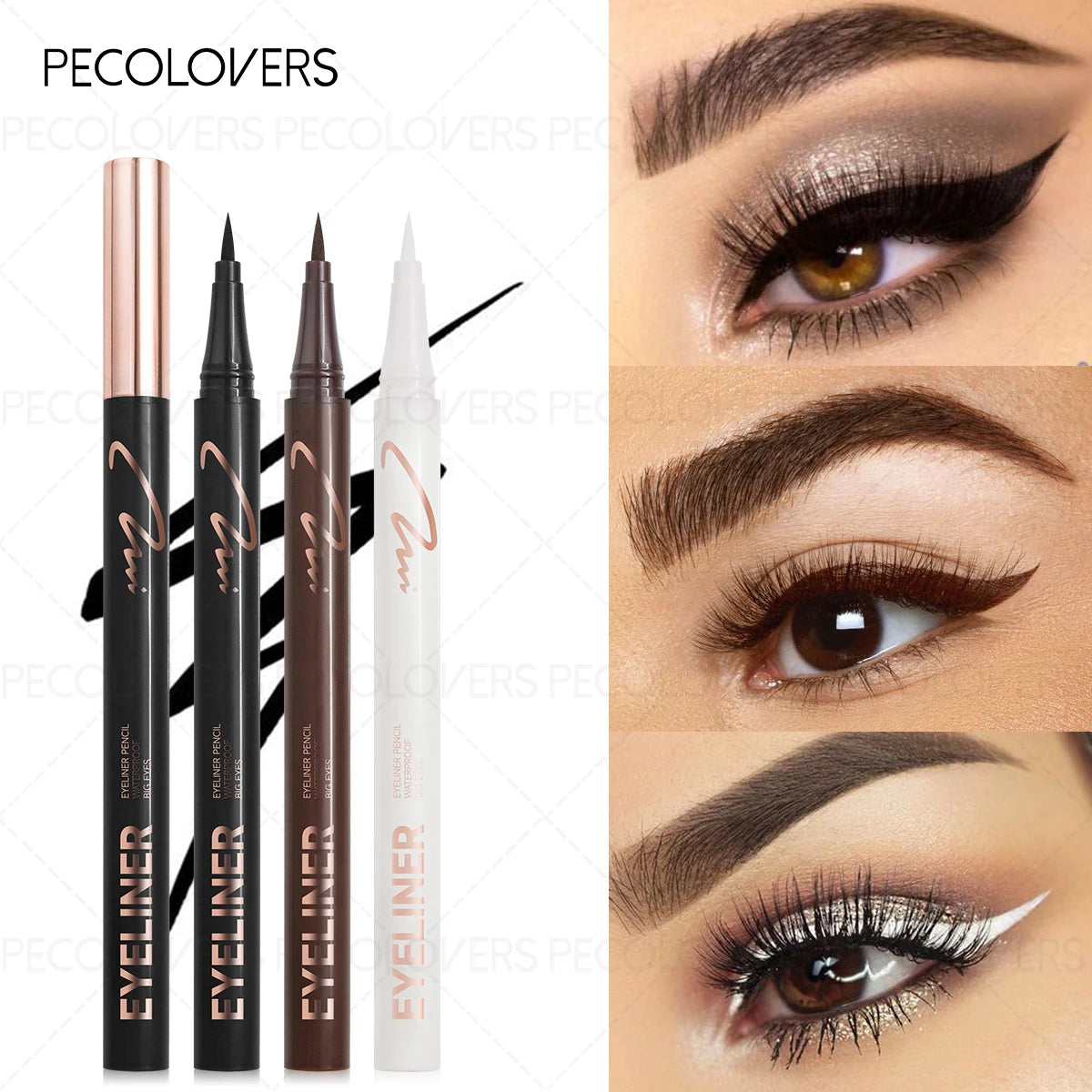 1PC Ultra-thin Waterproof Liquid Eyeliner Quick Dry Smooth Eye Liner Long Last Lower Eyelash Pen Makeup Cosmetics Zpaxo