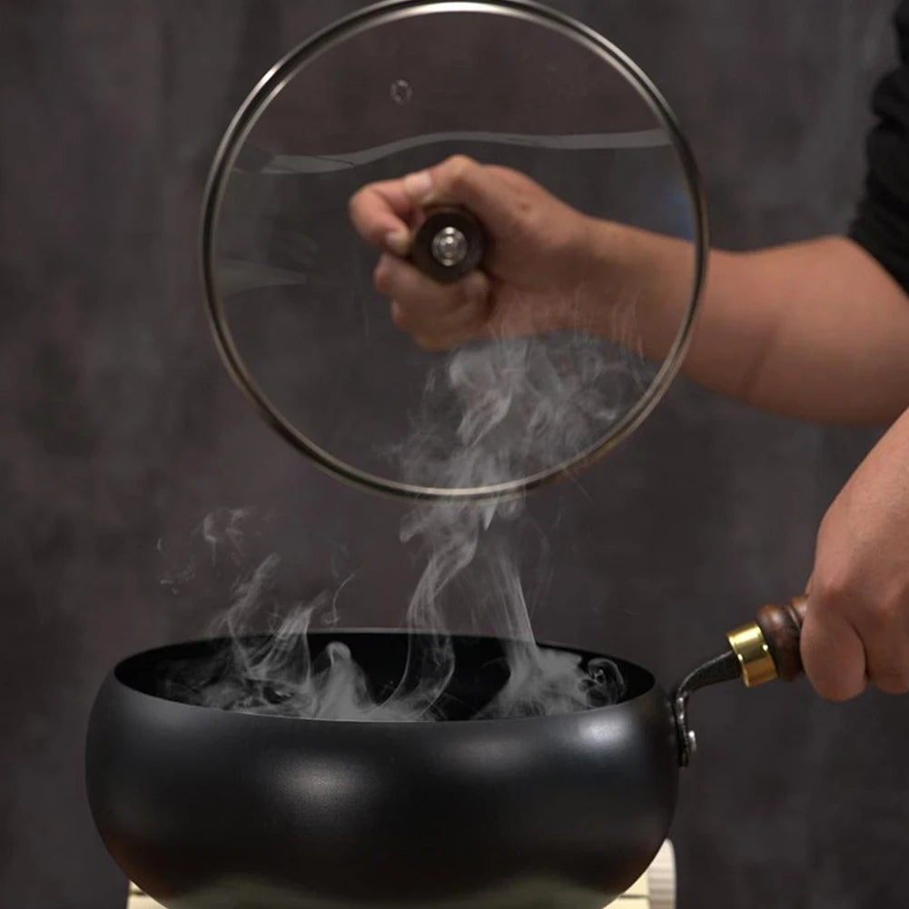 Handmade Forging Non-stick Pan 20 Household Stir Fry Stew Pot Flat