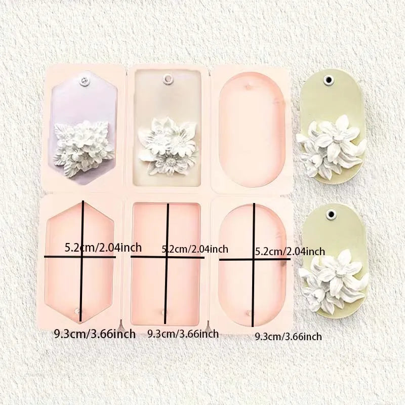 4-Style Silicone Molds – Resin Keychain, Candle & Jewelry DIY Silicone Casting Molds Zpaxo style 3