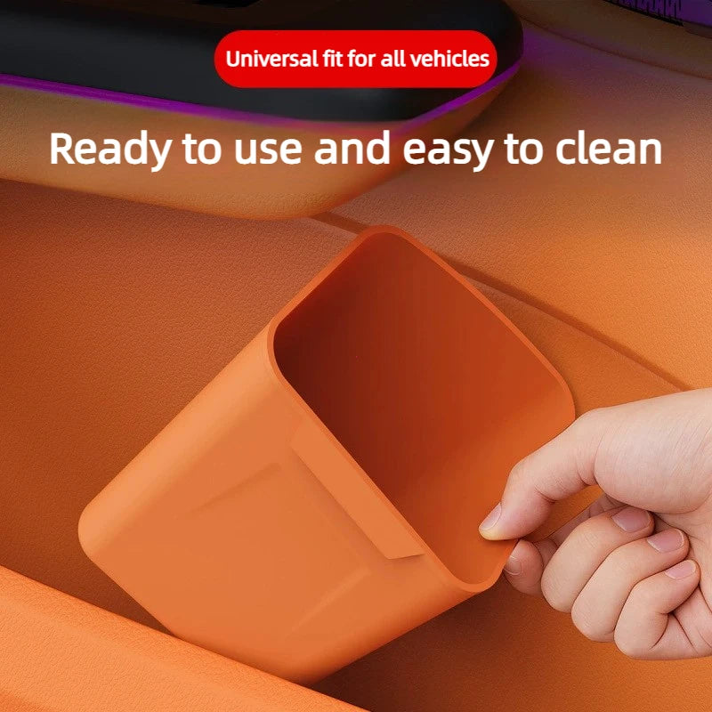 Silicone Car Door Storage Box – Trash Can & Umbrella Organizer