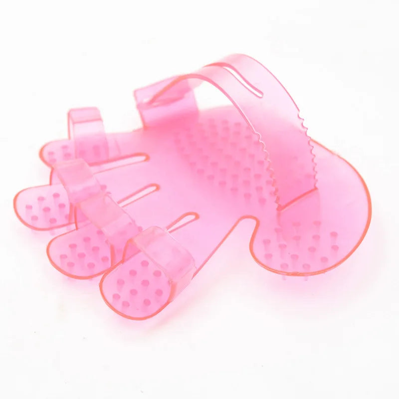 Dog Pet Brush Glove Deshedding Gentle Efficient Grooming Bath Cat Zpaxo Pink