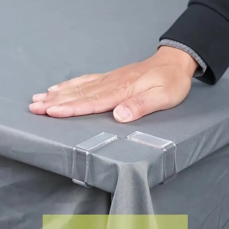 Tablecloth Fixing Clip Transparent Clips Anti-slip&anti-wrinkle