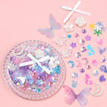 Butterfly Makeup Face Stickers Pearls Diamond Bridal Patch DIY Zpaxo Style 1