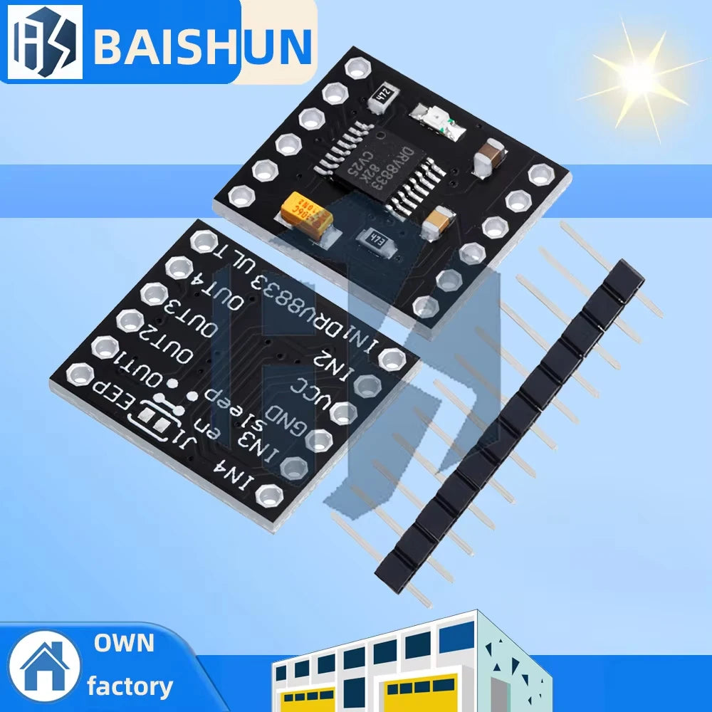 DRV8833 Motor Drive Module Board 1 5A 3V-10V 2 Channel Dual H Bridge Zpaxo