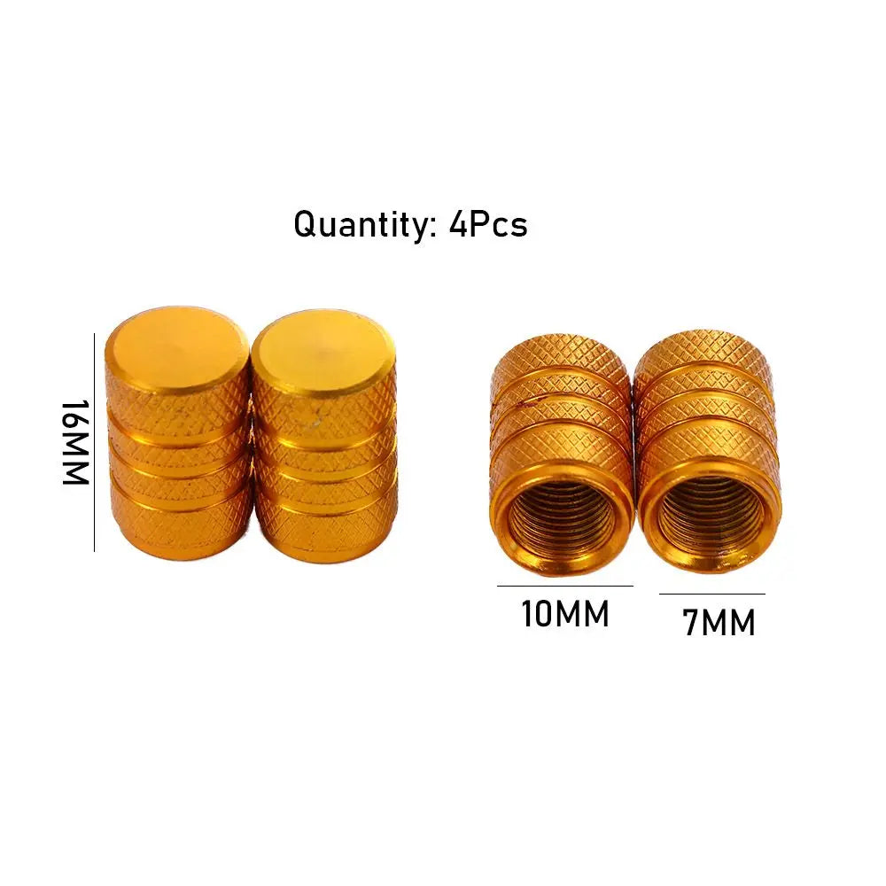 Presta Valve Caps – 4-Pack CNC Aluminium Alloy Bicycle Dust Covers