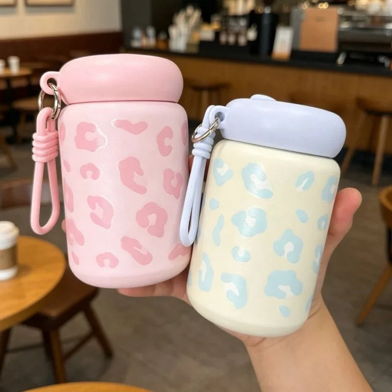 350ml Leopard Print Insulated Cup – 304 Stainless Steel Travel Insulated Travel Cup Zpaxo