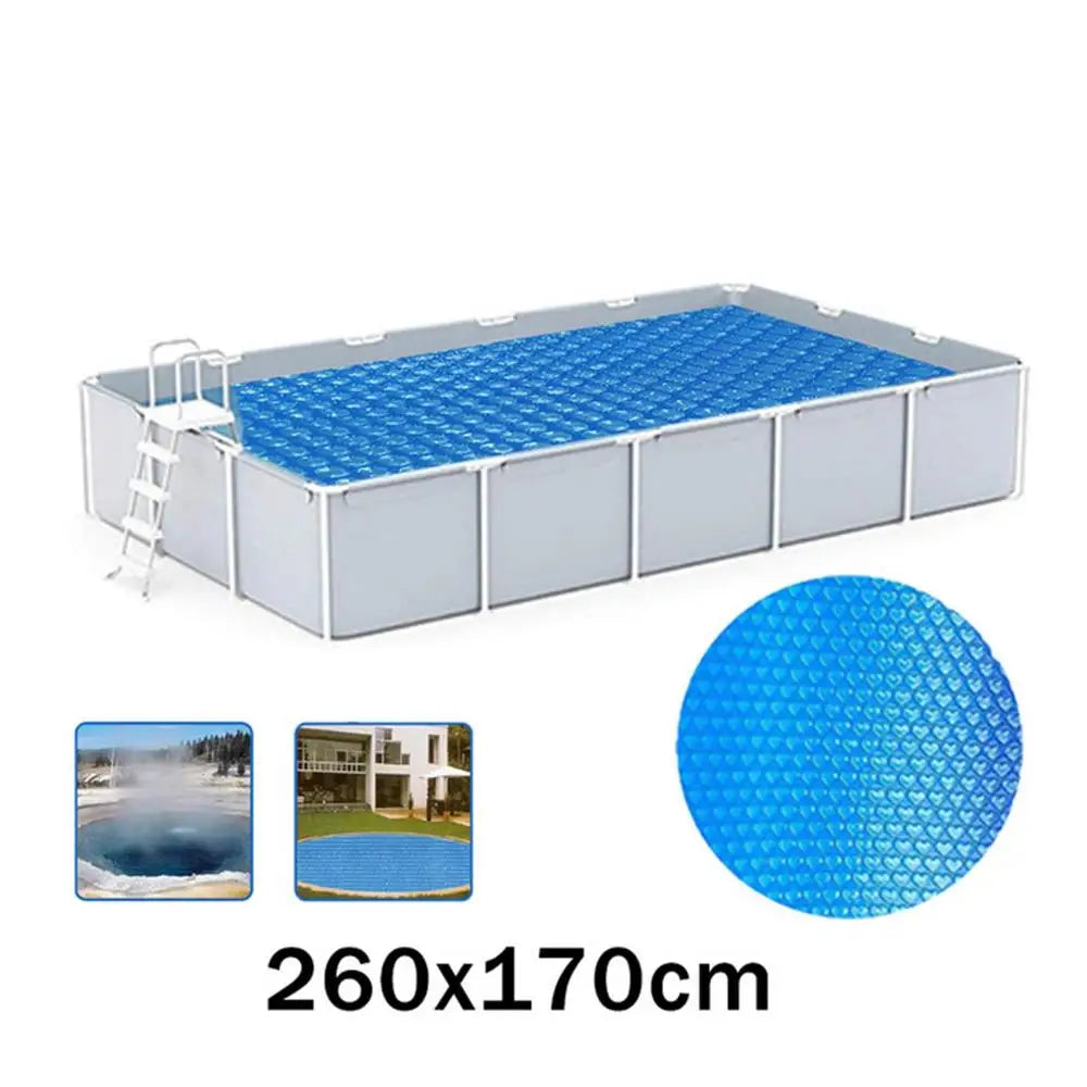 Solar Pool Cover Pollution Prevention Bubble Swimming Heat Retaining