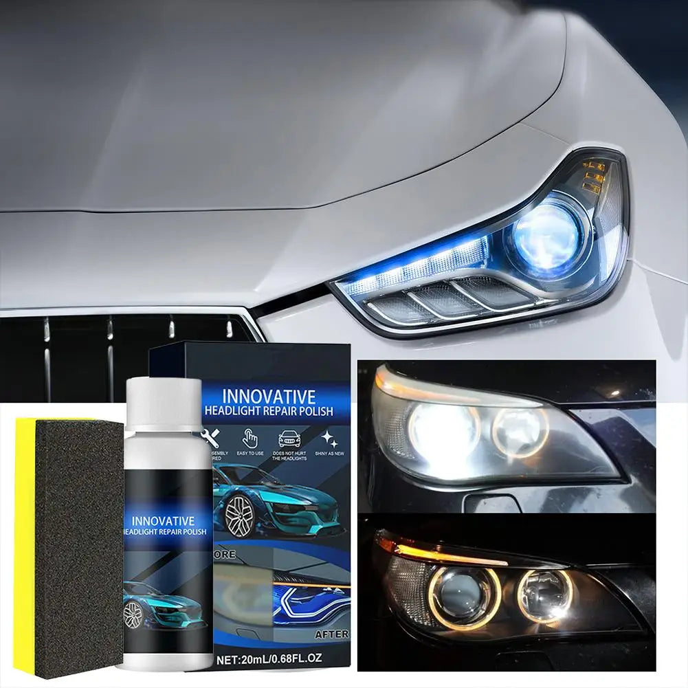 Car Headlight Polish & Scratch Remover Restoration Kit Headlight Restoration Kit Zpaxo