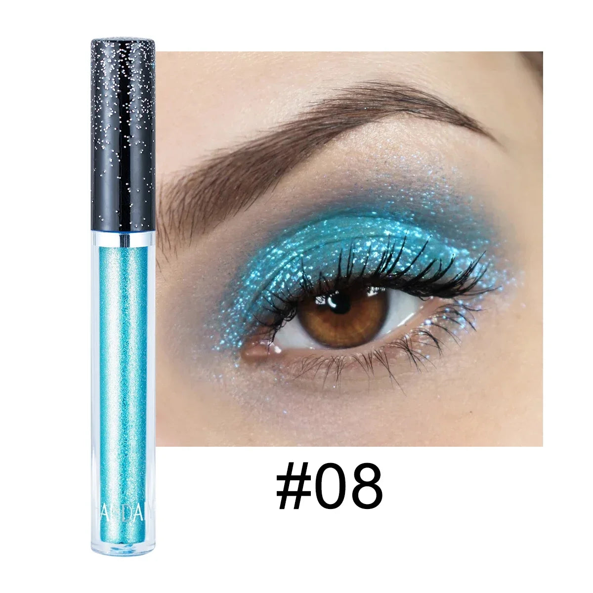 HANDAIYAN Liquid Eyeshadow Metallic Diamond Shiny Eye Liner Pen Zpaxo 08
