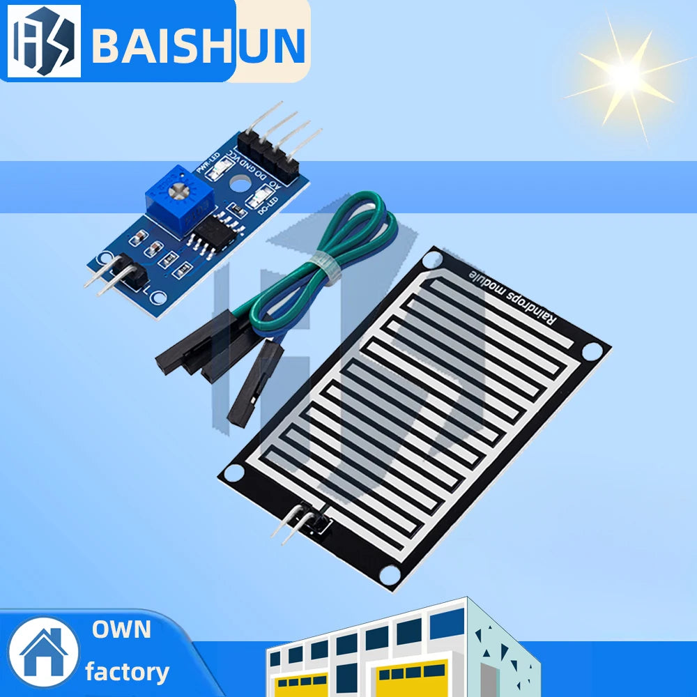 Raindrop Snow Detection Sensor Module Arduino Weather Humidity Zpaxo Default Title
