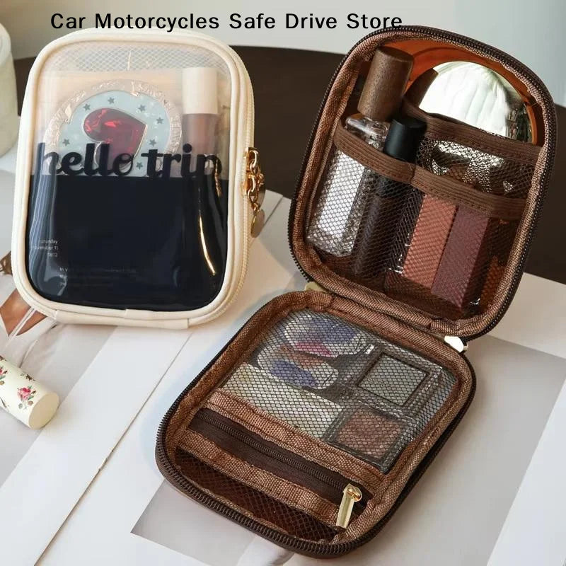 MTransparent Travel Cosmetic Bag Portable Mini Waterproof Lipstick