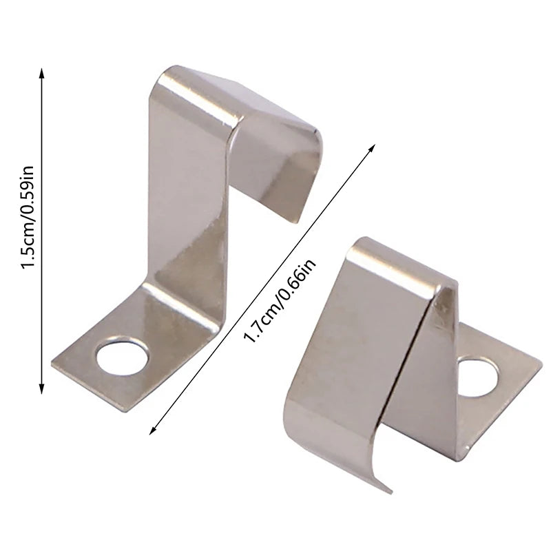 10PCS 5231 SMT Battery Contact For A, AA, CR2, CR123A, 9 Volt Battery Leaf Spring Contact Battery Contact Zpaxo Silver