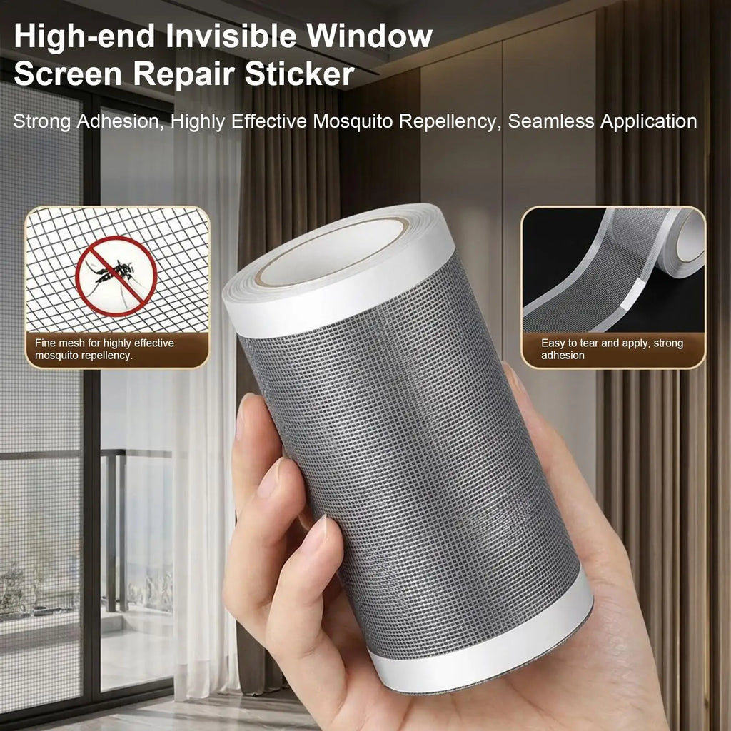 Screen Repair Tape Self Adhesive Fiberglass Mesh Window Door Fix