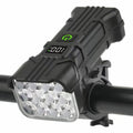 2 In1 12LED Bicycle Light with Horn Bike Headlight Power Bank Flashlight Handlebar USB Charging MTB Road Cycling Highlight Zpaxo Black