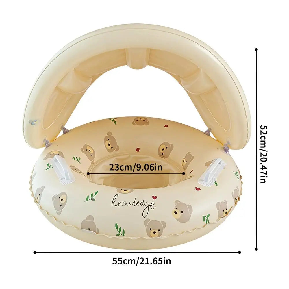 Kid Swim Float Portable Sun Protection Swimming Beach Bathtub Bath