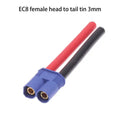 ▶1PCS EC2/3/5/8 Male/Female Plug Jack Wire Connector Battery Connector For Car RC Battery Toys Charging Adapter DIY Lipo Battery Zpaxo A8