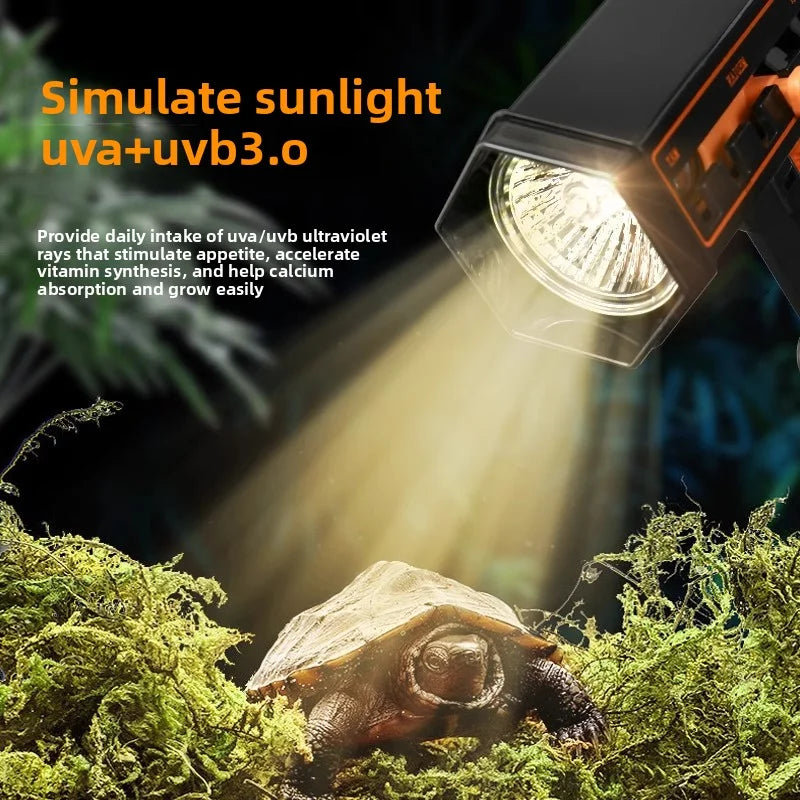UVA UVB Turtle Basking Lamp – Full Spectrum Reptile Heat Light Reptile Basking Lamp Zpaxo