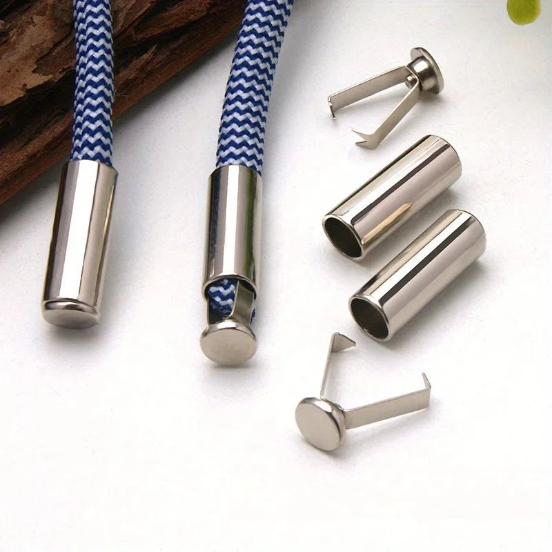 Heavy Duty Cord Locks Adjustable Metal Clips Secure Fastening for Shoelaces Bags Hoodies DIY Crafts Organizing Cables Zpaxo