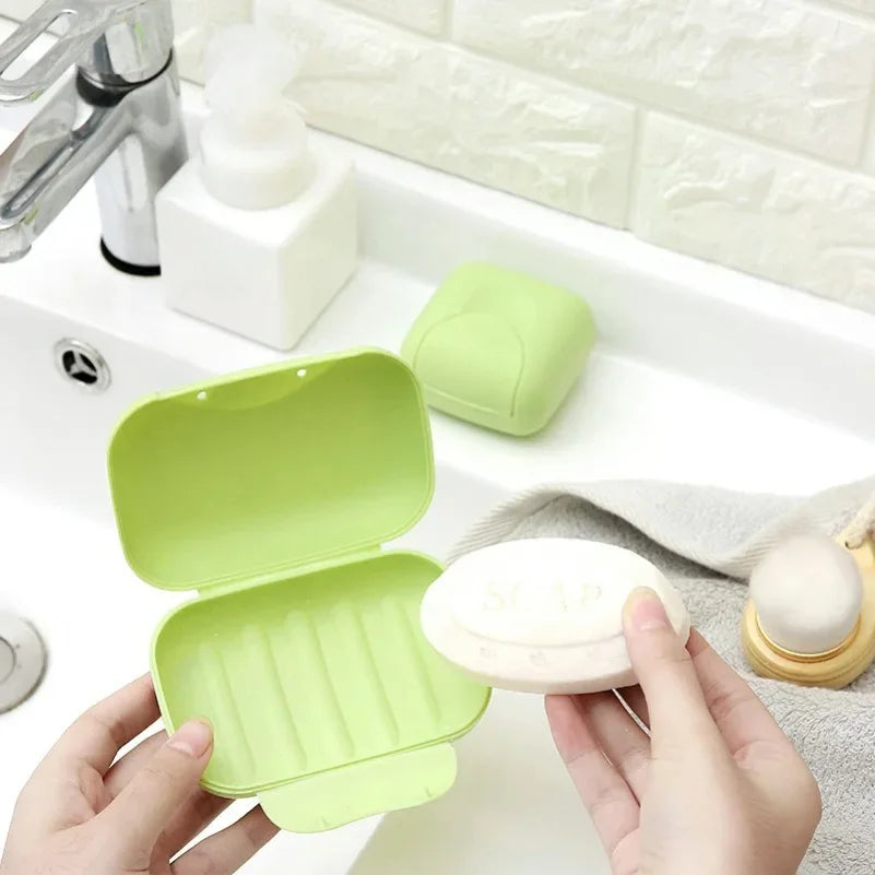 Portable Travel Soap Box with Lid – Plastic Soap Dish Holder Travel Soap Dish Zpaxo