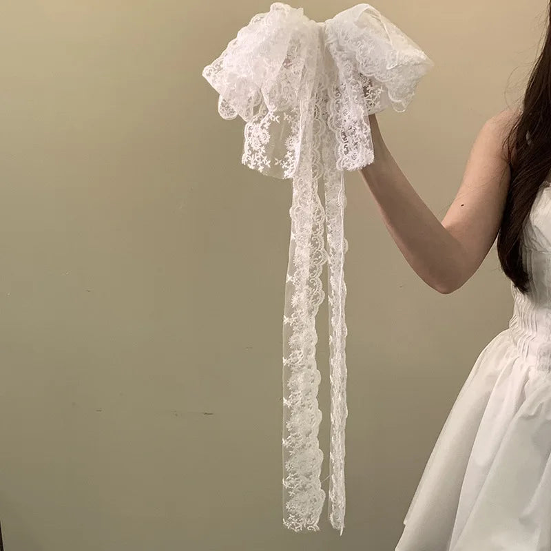 Dreamy Bow Hair Clip Women Elegant High-end Accessory Romantic Party