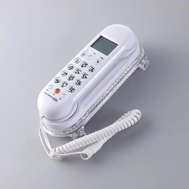 652F Modern Phone Fixed Landline Caller Flash LCD Display Redialing Zpaxo