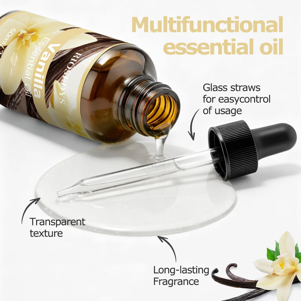 VANILLA ESSENTIAL OIL Has Deep Nourishing Moisturizing Effects Making Zpaxo