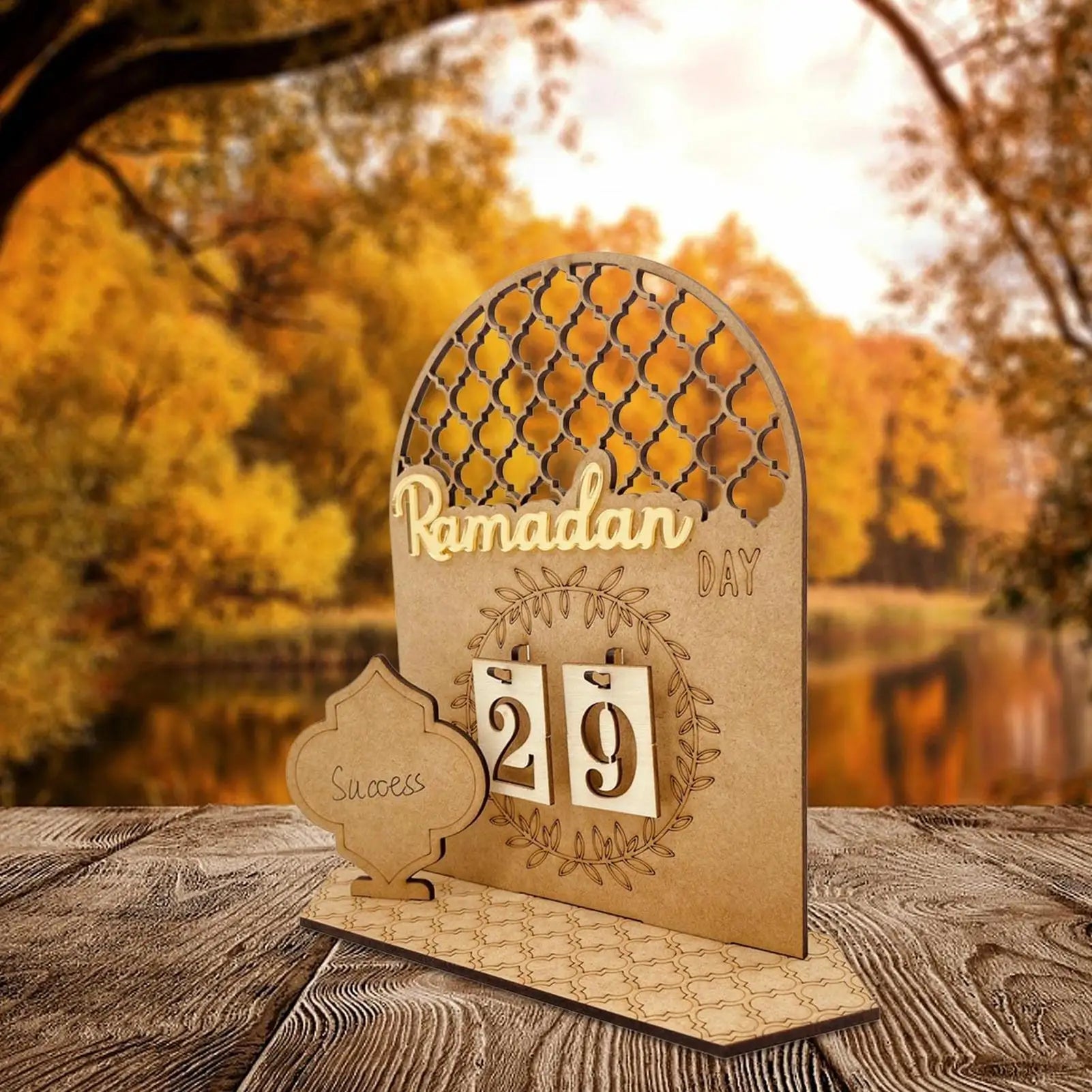 Countdown Desk Sign Moon-star Inspirational Seasonal Festival