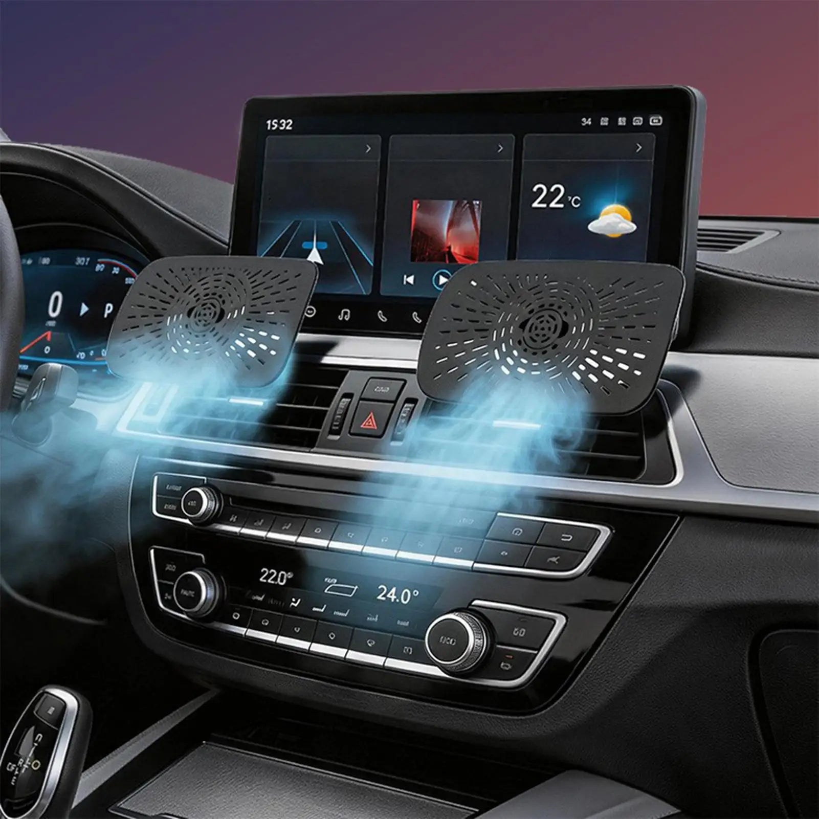 Car AC Air Vent Deflector 360 Rotating Anti Direct Wind Diverter