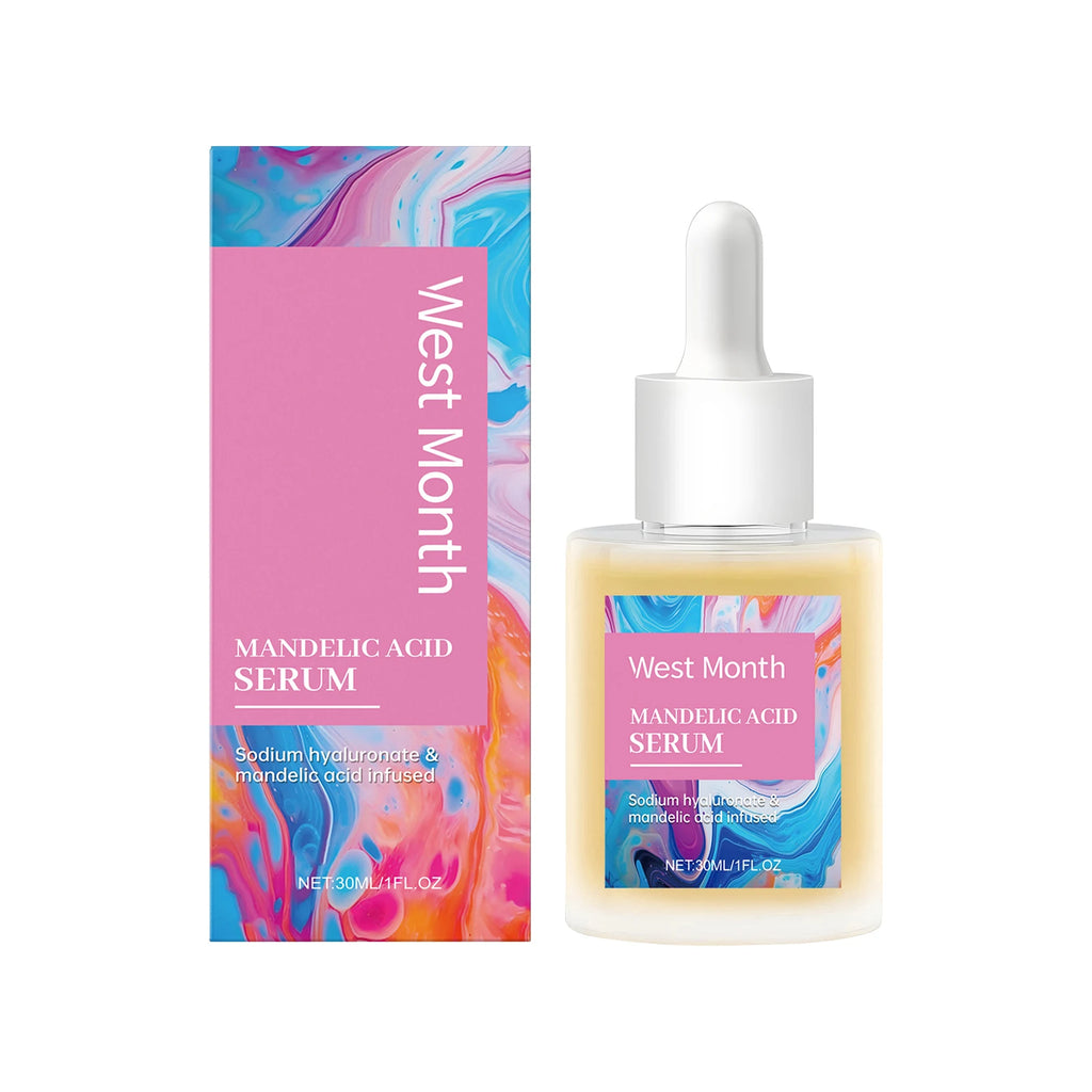 West Month Mandelic Acid Essence Facial Mild Moisturizing Moisturizing Essence Mild Exfoliation, Promote Cell Renewal 1 OZ Zpaxo 30ml boxed