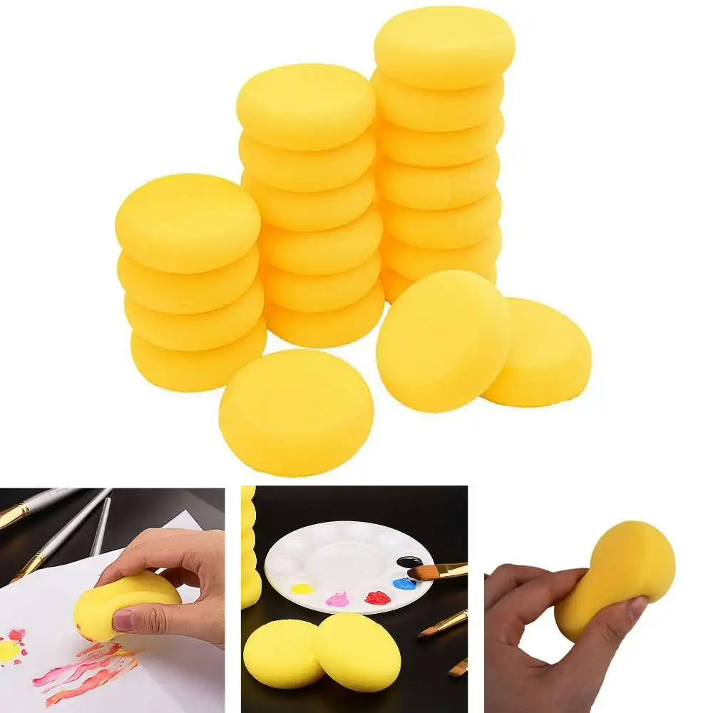 1-20pcs Ceramic Sponge Round Shape Throwing Water Absorbing Foam Pottery Sculpture Ceramic Foam Cleaning Tools Accessories Zpaxo