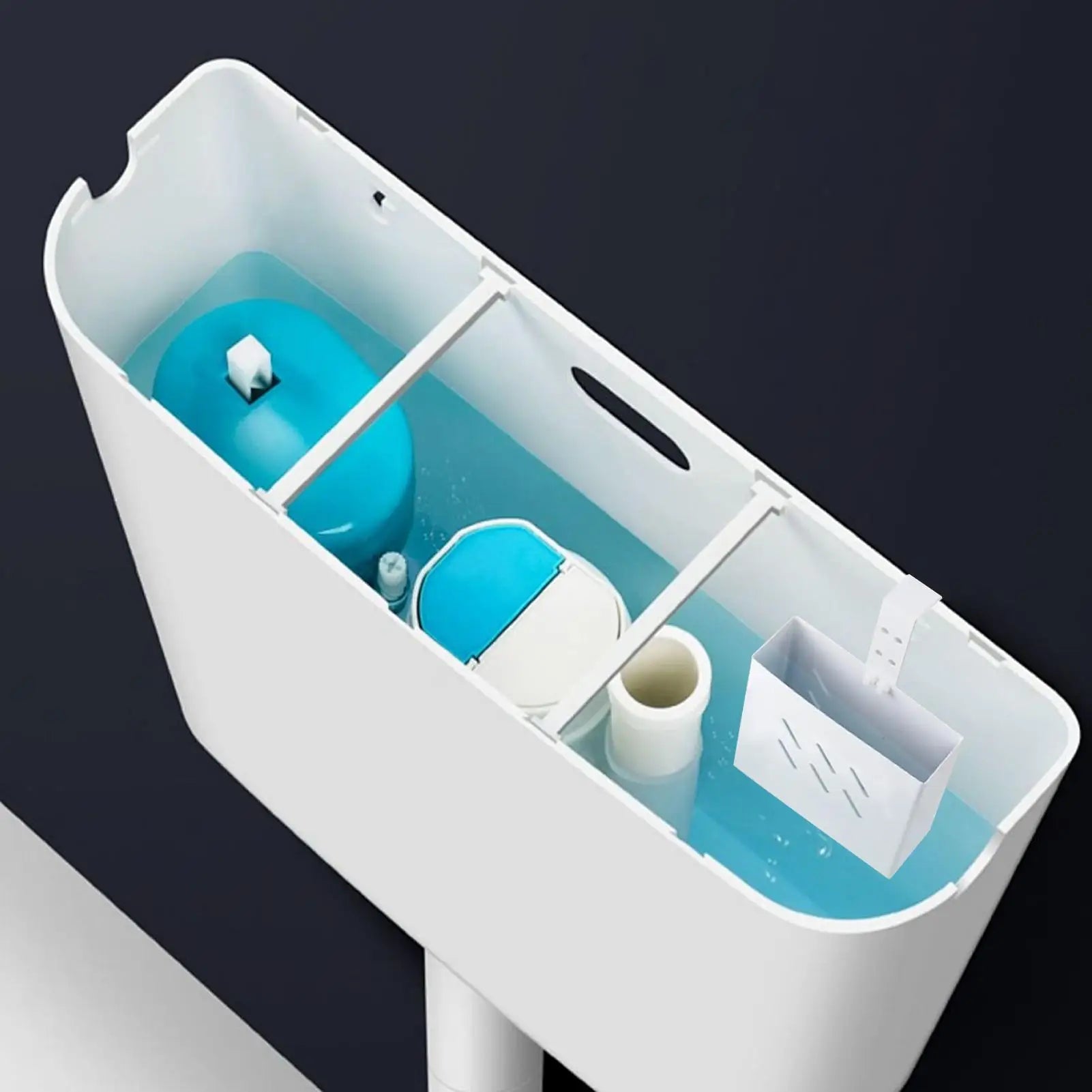 Toilet Tank Cleaner Holder Stainless Steel Storage Adjustable Hook