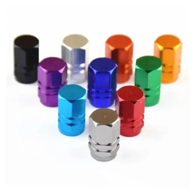 Aluminum Tire Valve Stem Caps | 11 Colors – Car, Bike & Moto