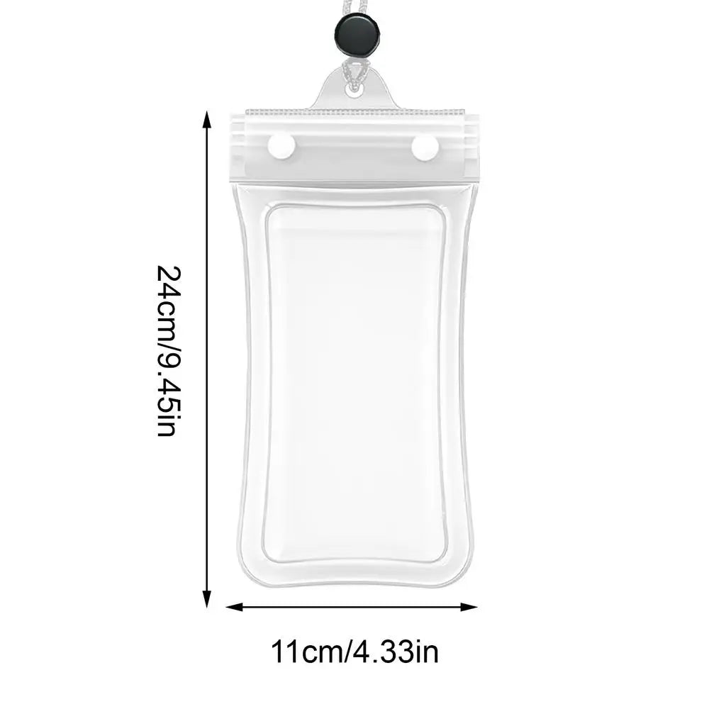 Waterproof Phone Dry Bag with Lanyard | Beach & Diving Pouch Waterproof Phone Pouch Zpaxo White