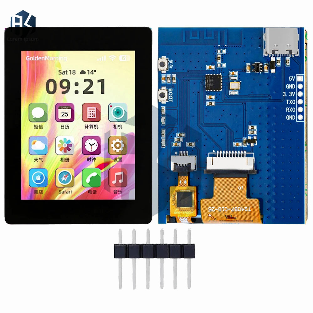 2.4" 240*320 ST7789 SPI Touch Color Display Module for ESP32-C3 & for Arduino Zpaxo