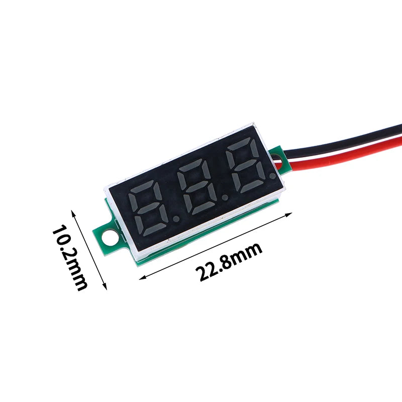 DC4 5V-30V Waterproof Digital Voltmeter Car Boat Motorcycle LED