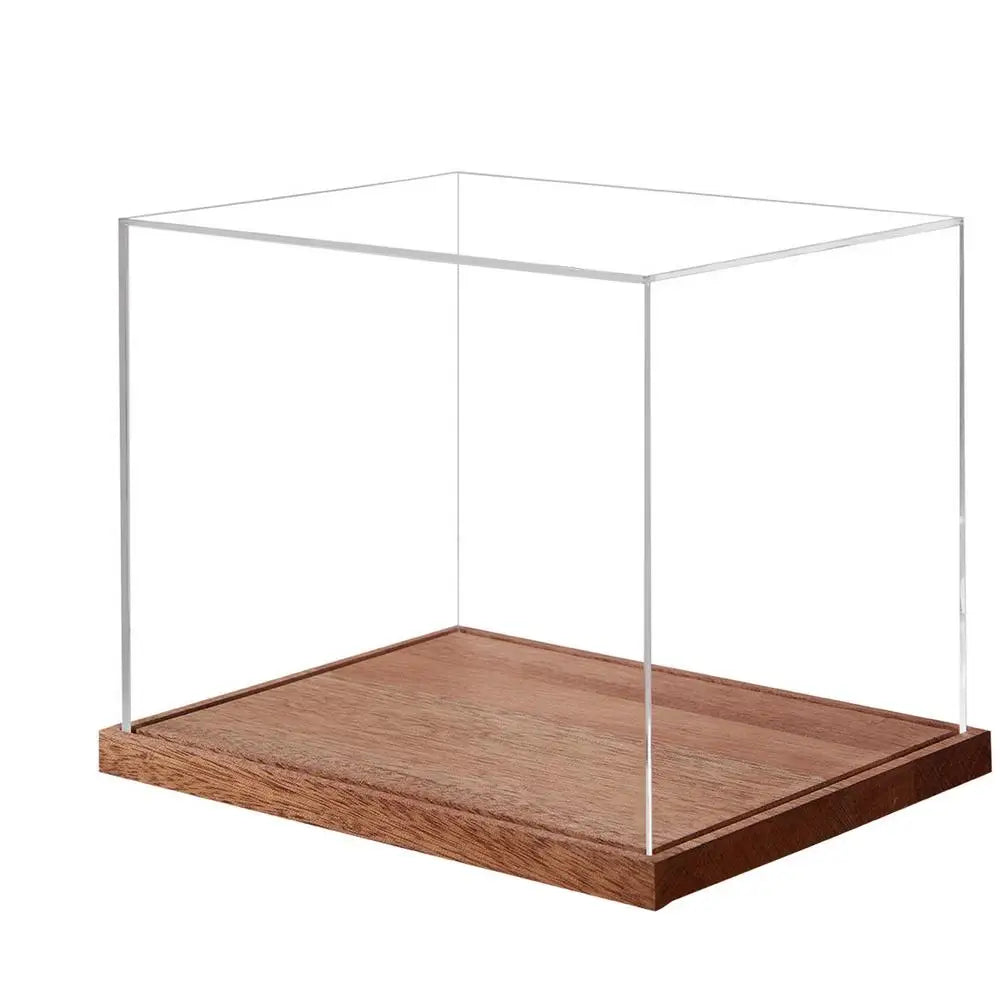 Helmet Case Display Case Full Size Clear Box with Wooden Stand Full Size Football Helmet Display Case for Sports Collectibles Zpaxo A China Mainland