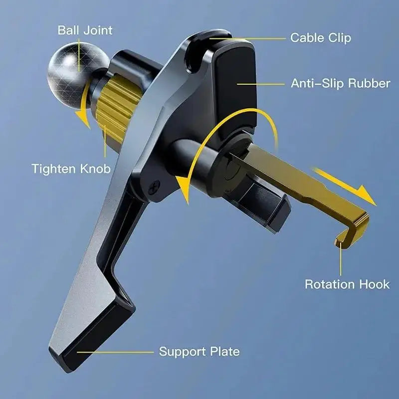 360 Rotation Car Air Vent Clip Ball Head Phone Holder Universal Zpaxo