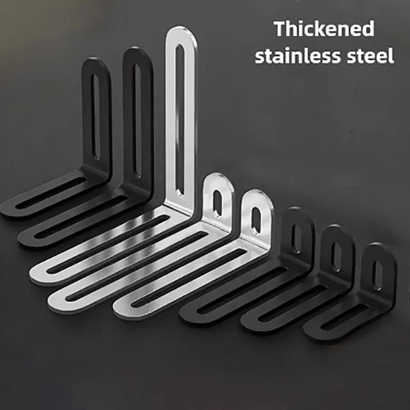 L-shaped Shelf Bracket Connector Stainless Steel Adjustable Angle