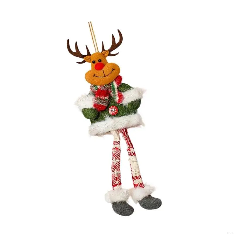 Long Legged Swingable Santa Snowman Deer Bear Holiday Decoration Kids