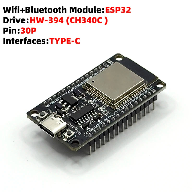 ESP32 Wifi Bluetooth Development Board Antenna Port Expansion Zpaxo CH340C 30pin
