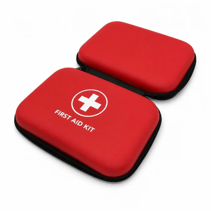 Portable First Aid Kit Hard Shell Case With Carabiner Clip Compact Emergency Medical Storage Case For Home Outdoor Travel Car Zpaxo