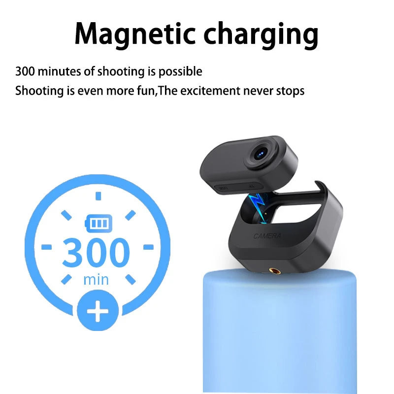 Mini Vlog Camera Wide Angle HD 1080P Portable Action Body Cam Sports
