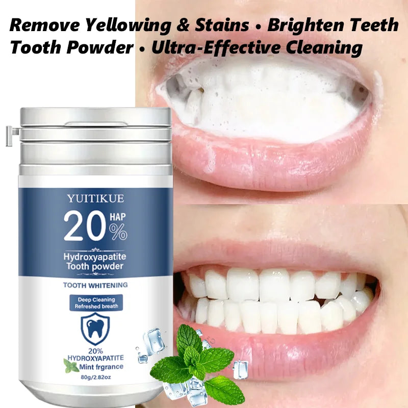 Hydroxyapatite Tooth Powder – Mint Whitening & Deep Cleansing Whitening Tooth Powder Zpaxo