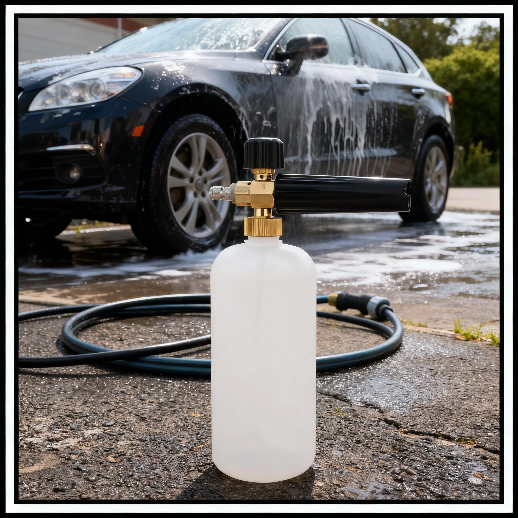 Snow Foam Cannon 1/4" Quick Connect | Car Wash Pressure Washer Gun Snow Foam Cannon Zpaxo