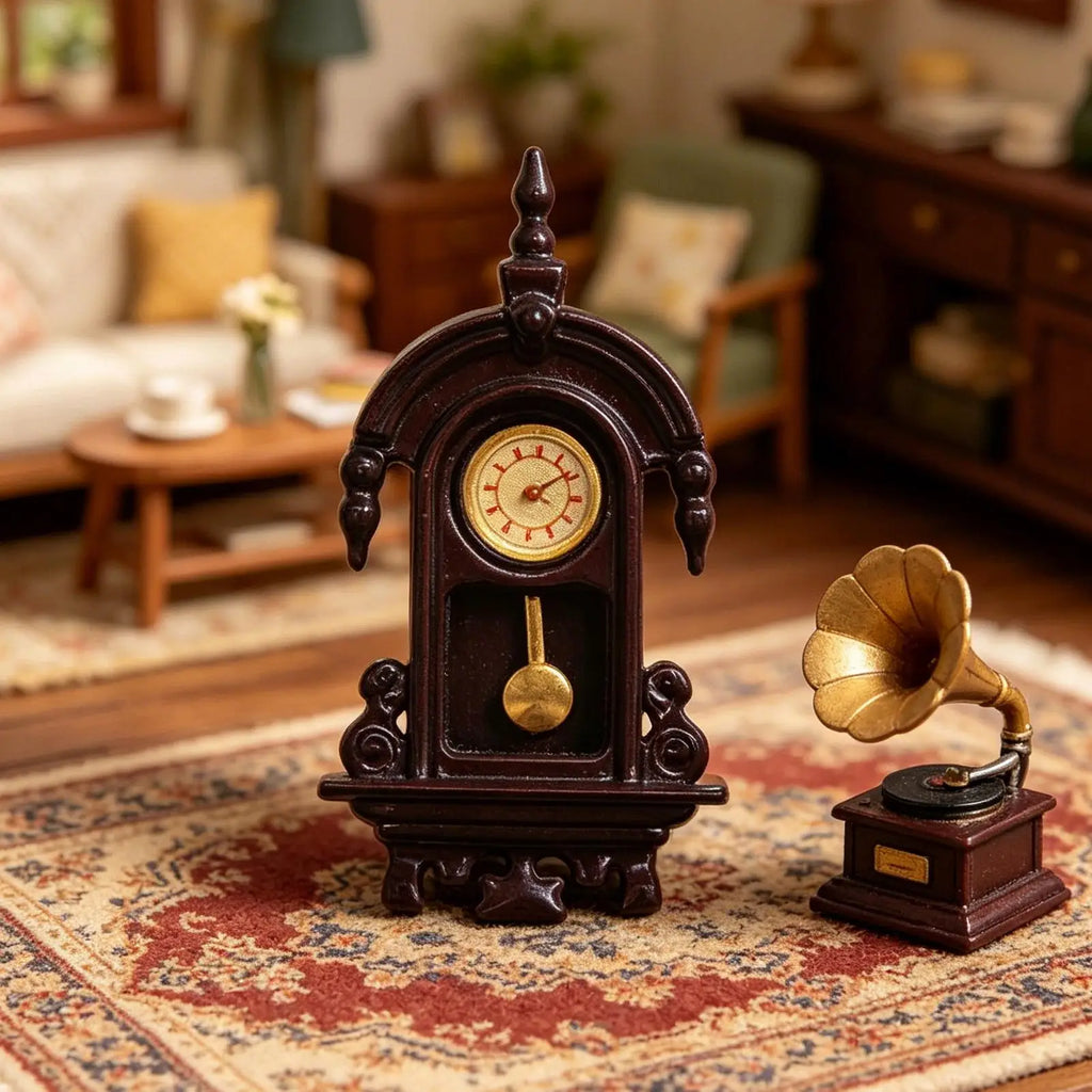Clock Decor For Doll House Realistic Miniature Furniture Doll House Accessories Clock For Children Girls Boys Teens Family Zpaxo