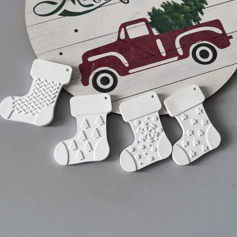Christmas Stocking Silicone Molds DIY Holiday Decorations Baking