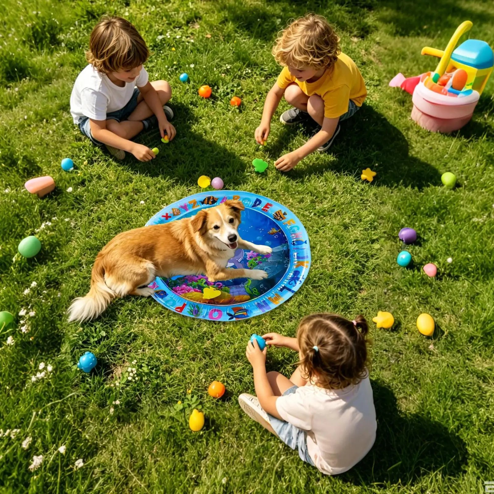 Pet Water Sensory Play Mat Cats Dogs Thickened Cooling Pad