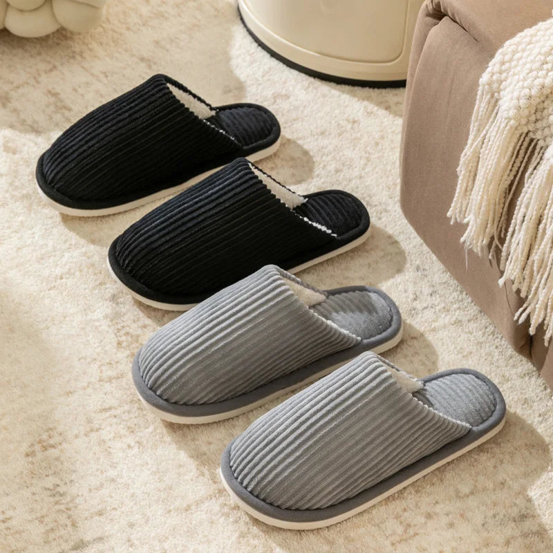 Men's Fall Winter Slippers Home Anti-slip Warm Comfortable House