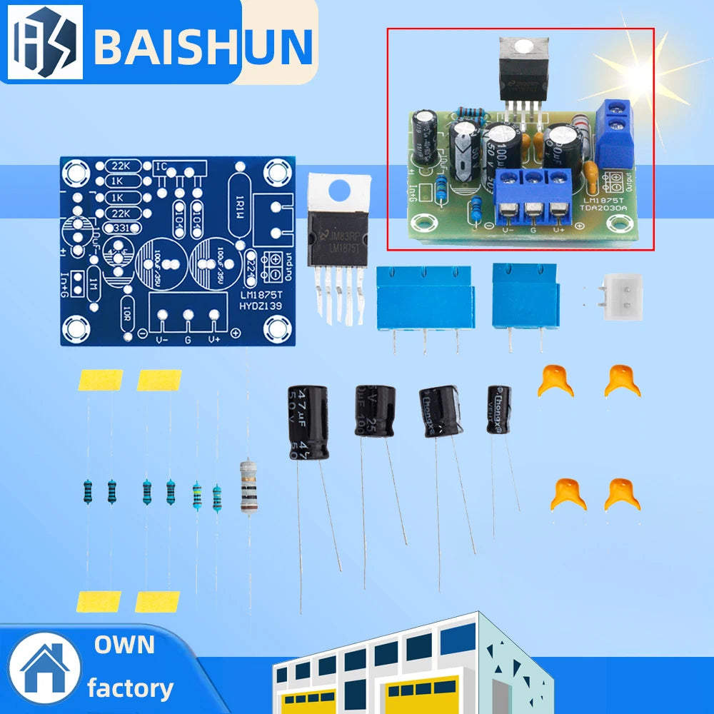 LM1875T Mono Boom Level Power 30W Amplifier Board Speaker PCB Zpaxo