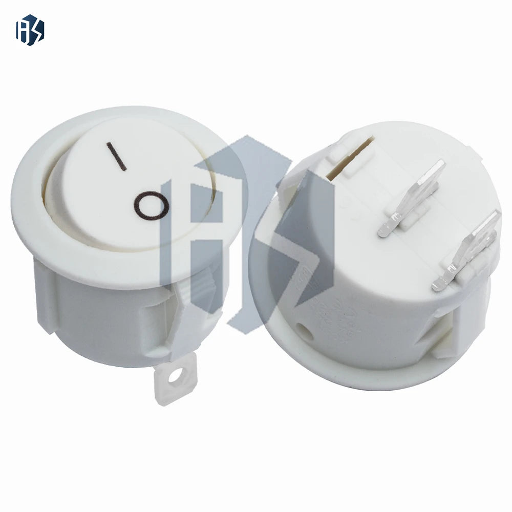 KCD1-105 Round OFF Rocker Switch 6A 250VAC 10A 125VAC Zpaxo